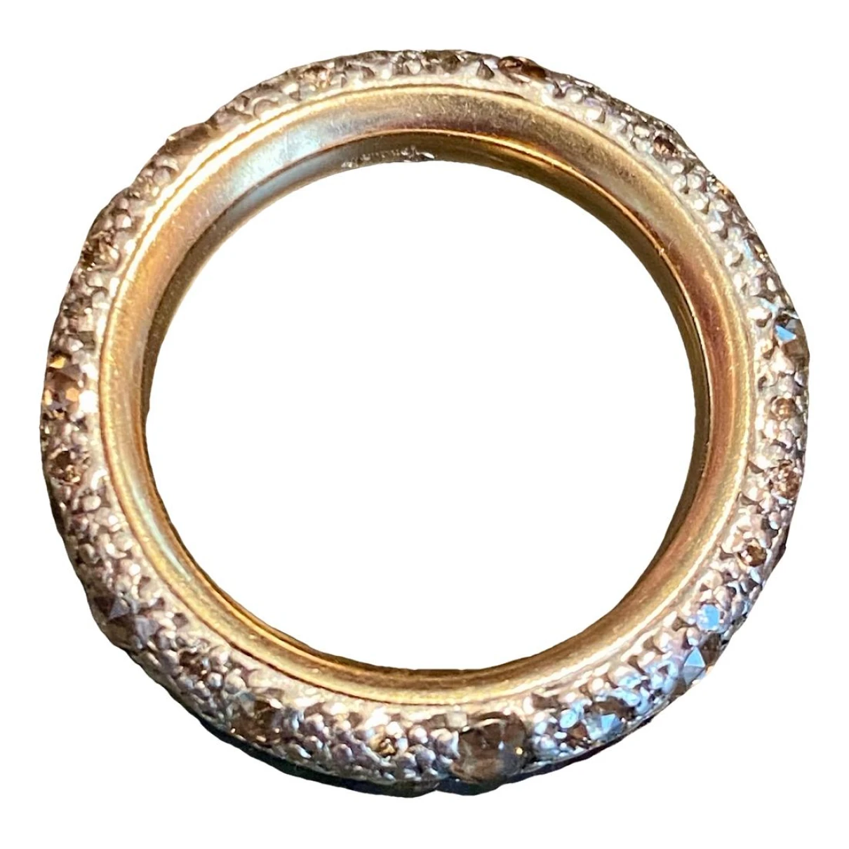 Pre-owned Pomellato Tango Pink Gold Ring In Brown