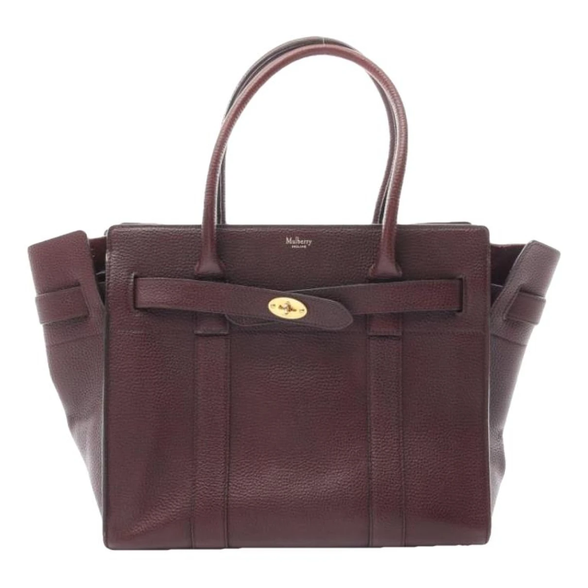 Pre-owned Mulberry Leather Handbag In Burgundy