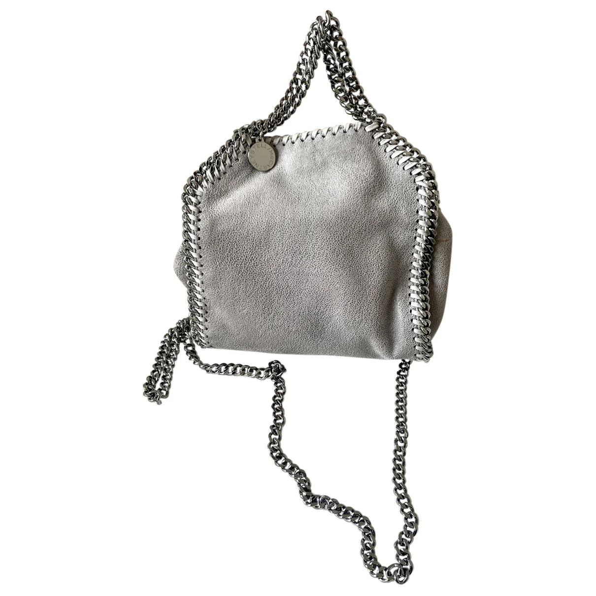 Pre-owned Stella Mccartney Falabella Cloth Handbag In Grey