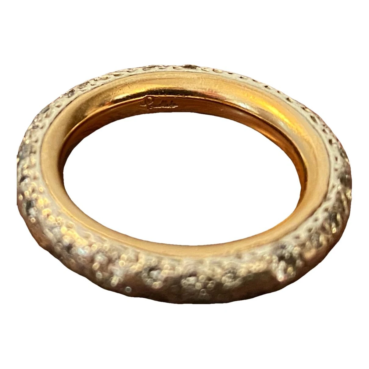 Pre-owned Pomellato Tango Pink Gold Ring In Silver