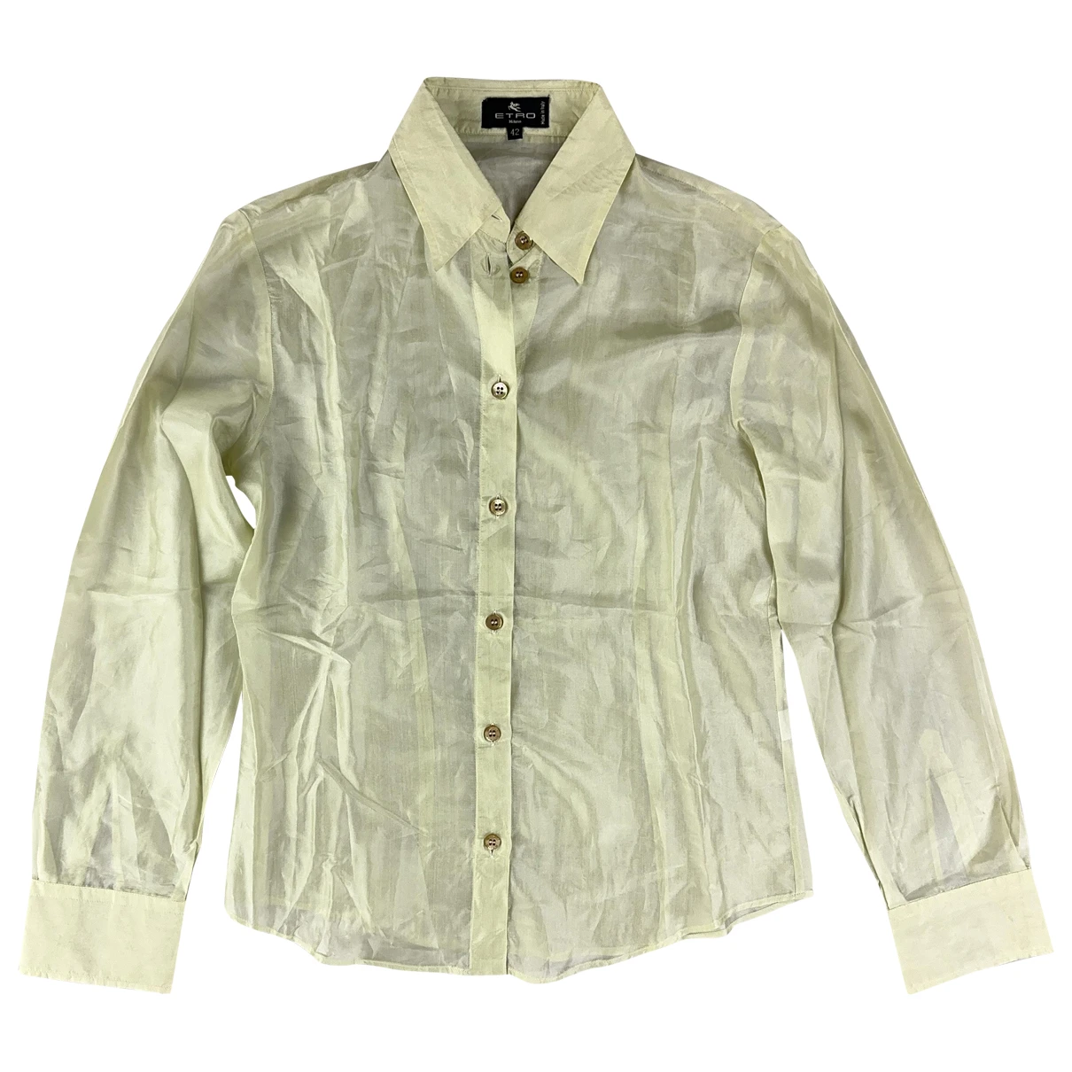 Pre-owned Etro Silk Blouse In Yellow