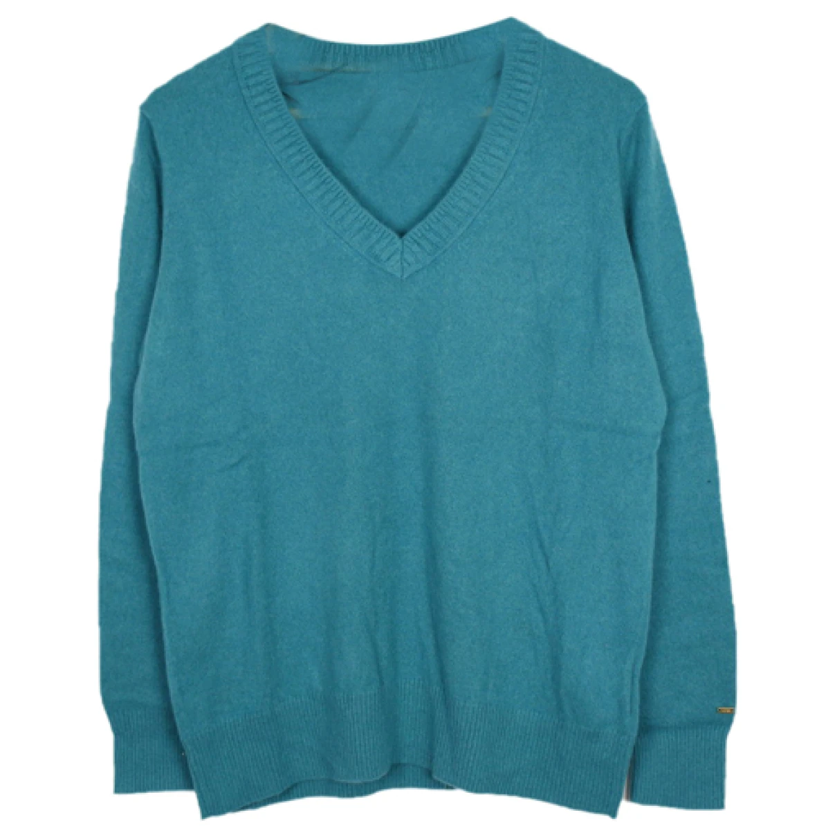 Pre-owned Tommy Hilfiger Cashmere Jumper In Turquoise