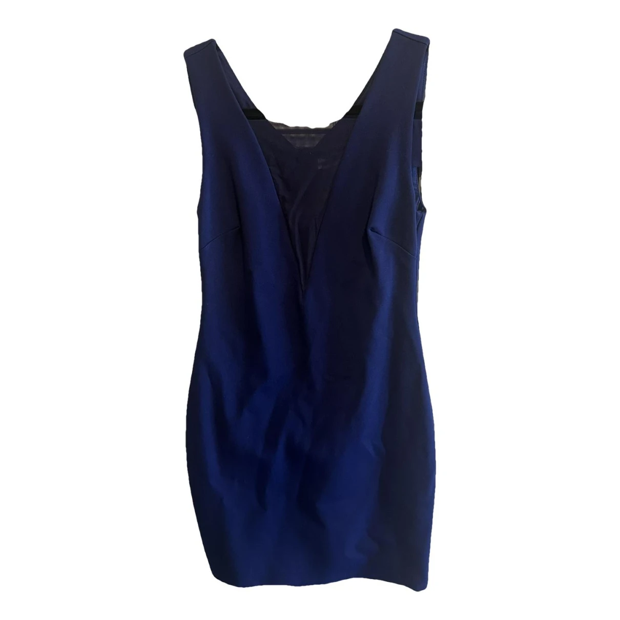 Pre-owned Halston Heritage Mini Dress In Blue