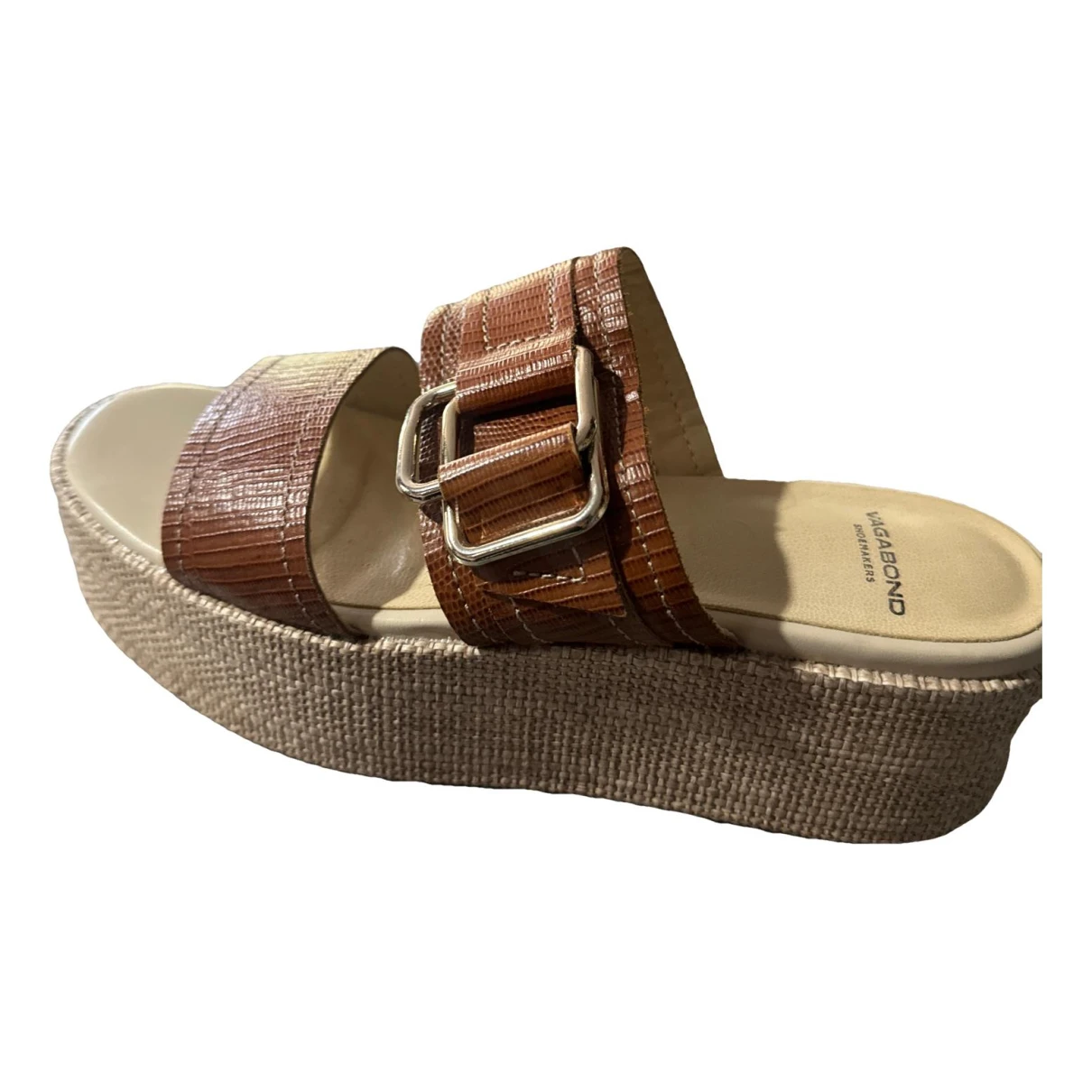 Pre-owned Vagabond Leather Sandals In Brown