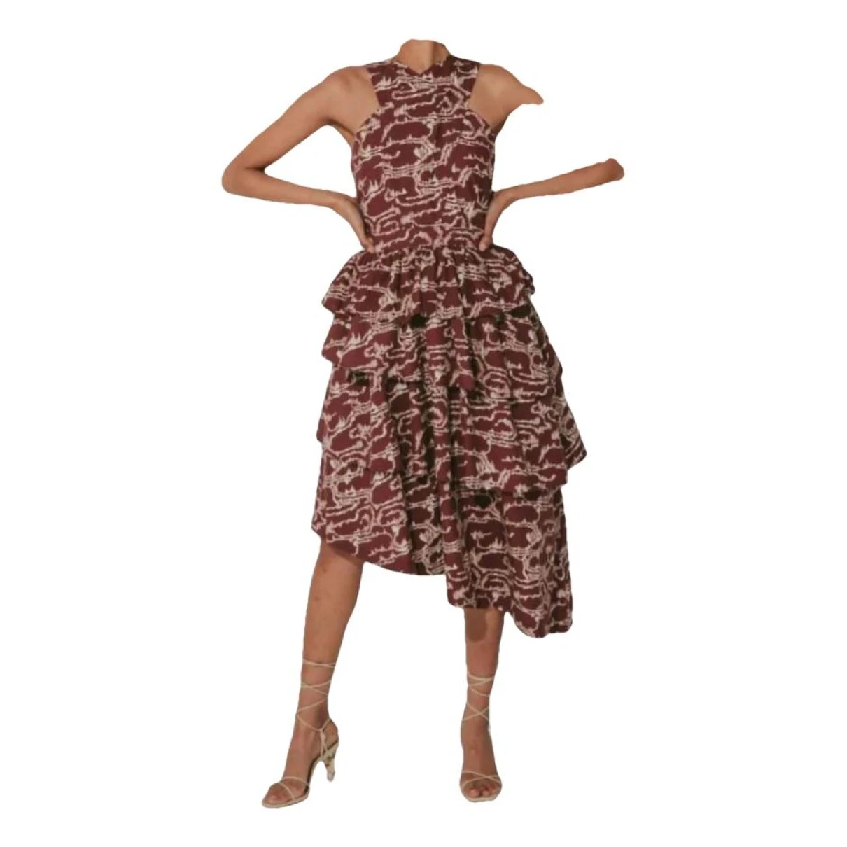 Pre-owned Cleobella Mid-length Dress In Brown