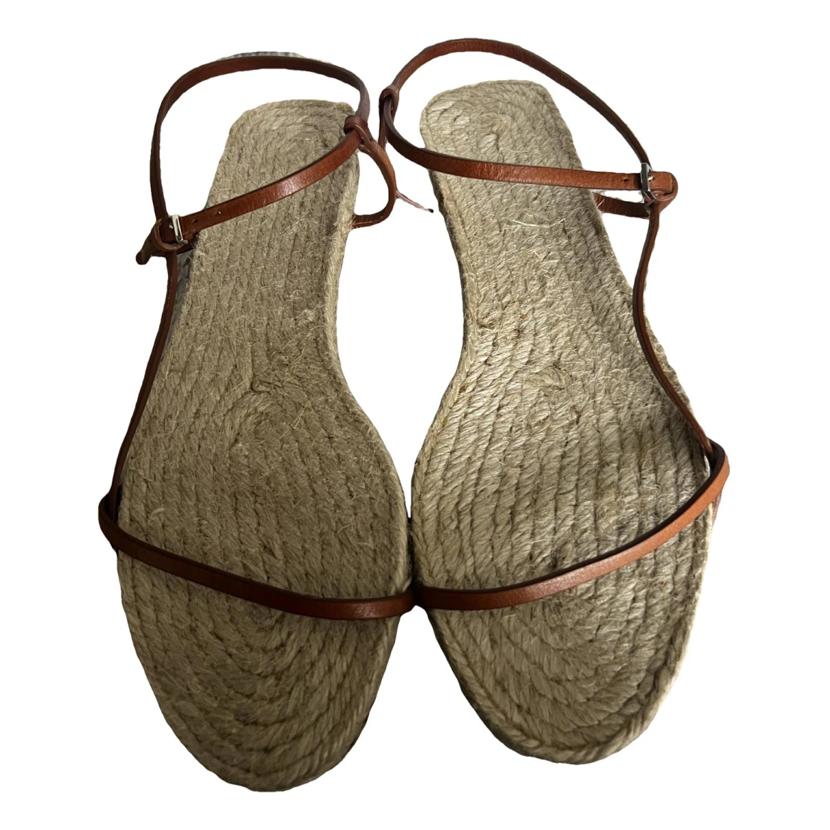 Pre-owned The Row Bare Leather Sandal In Brown
