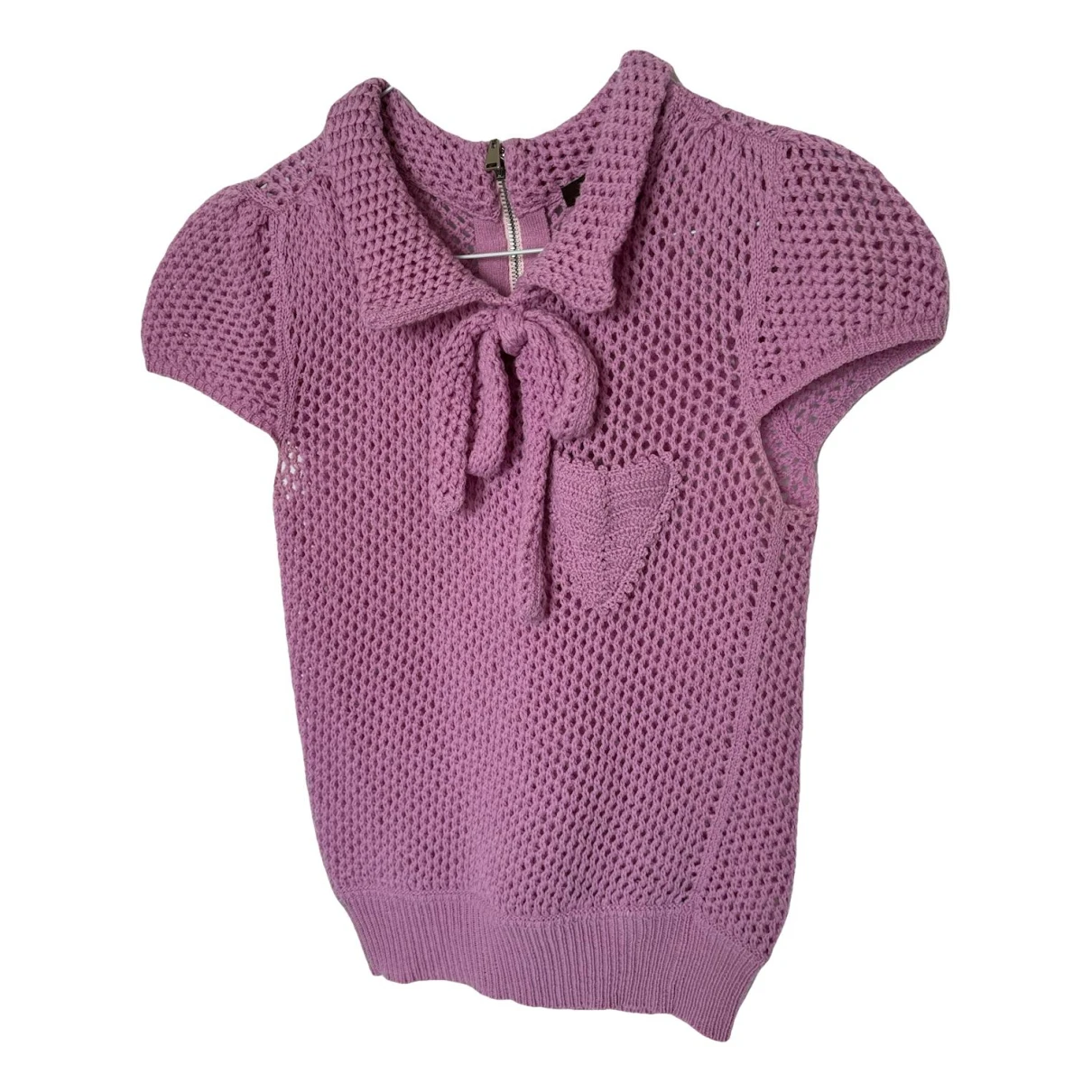 Pre-owned Louis Vuitton Wool Top In Purple