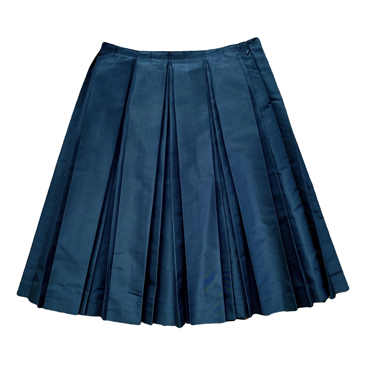 Pre-owned Prada Silk Mid-length Skirt In Black