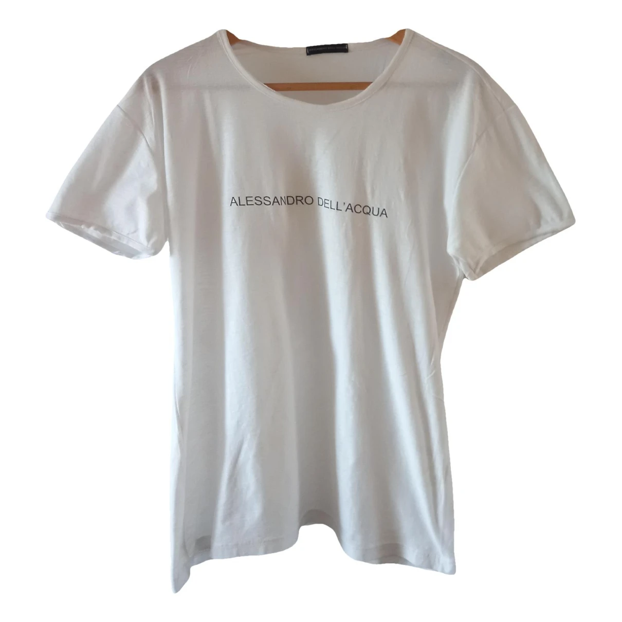 Pre-owned Alessandro Dell'acqua T-shirt In White