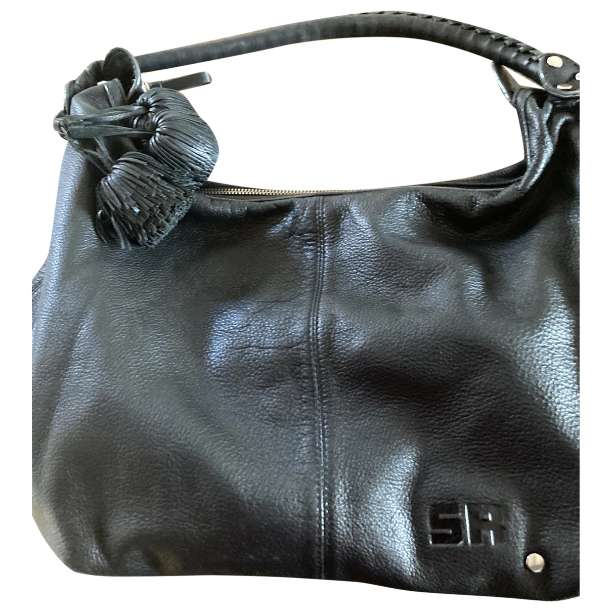 Pre-owned Sonia Rykiel Baltard Leather Handbag In Black