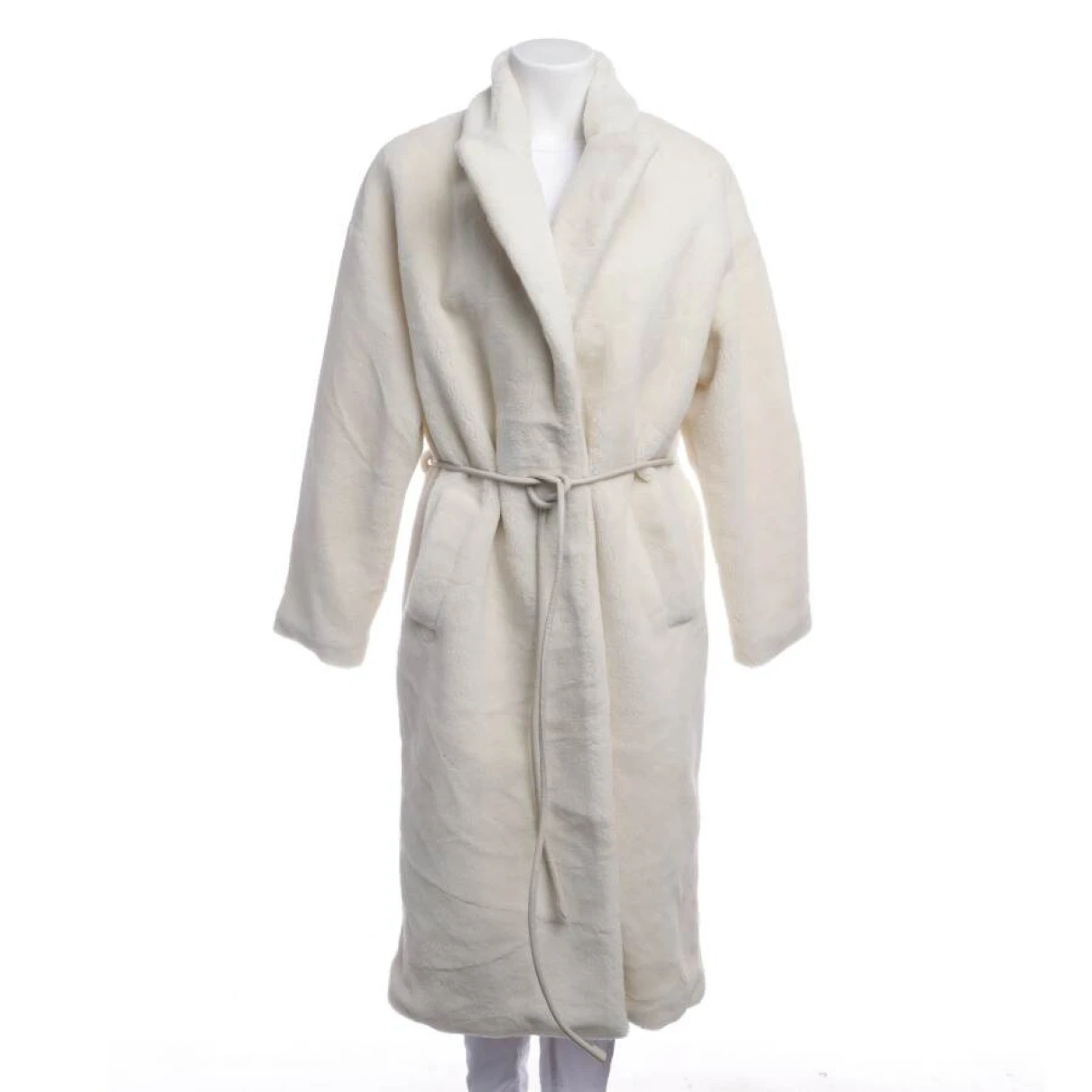 Pre-owned Anine Bing Coat In White