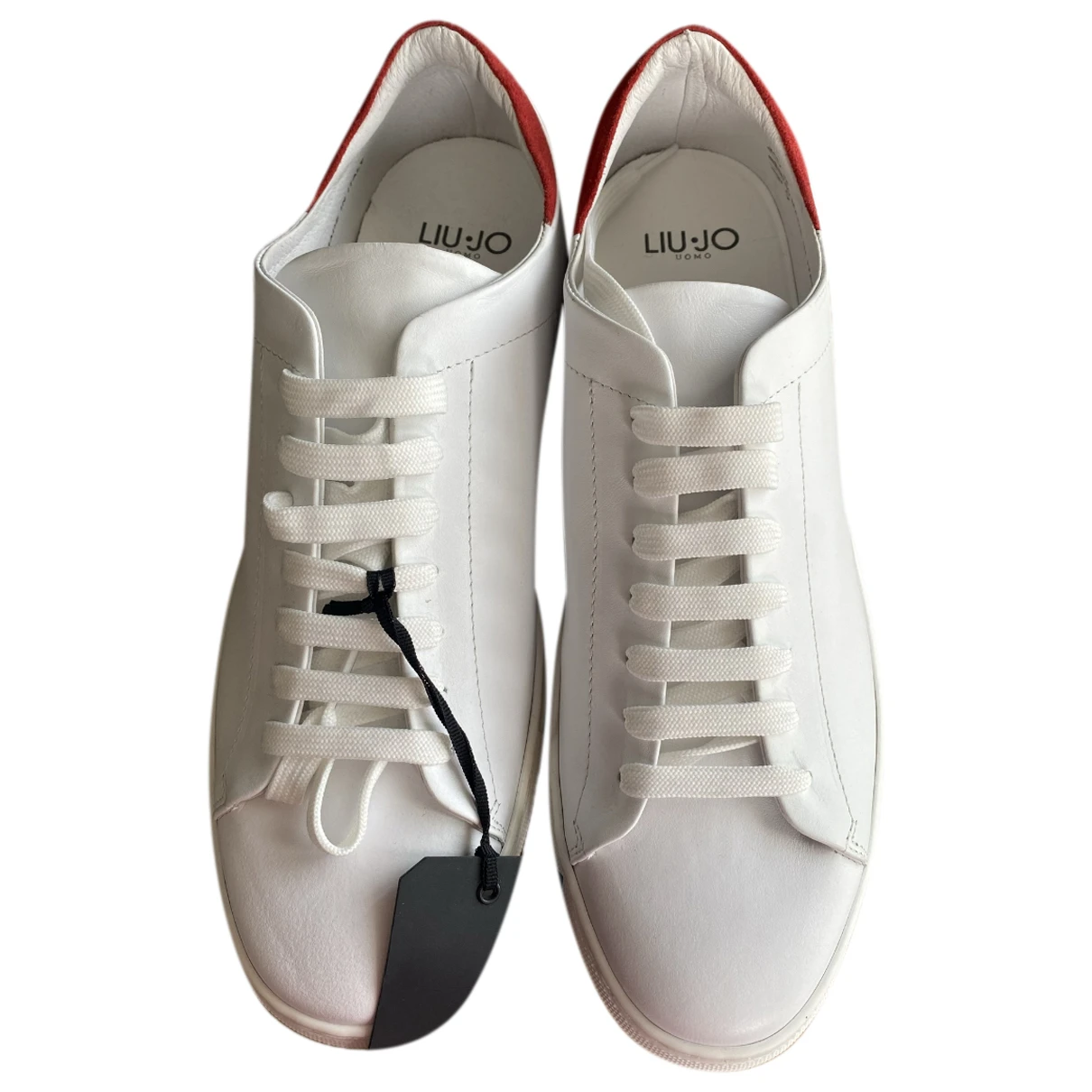Pre-owned Liujo Leather Low Trainers In White