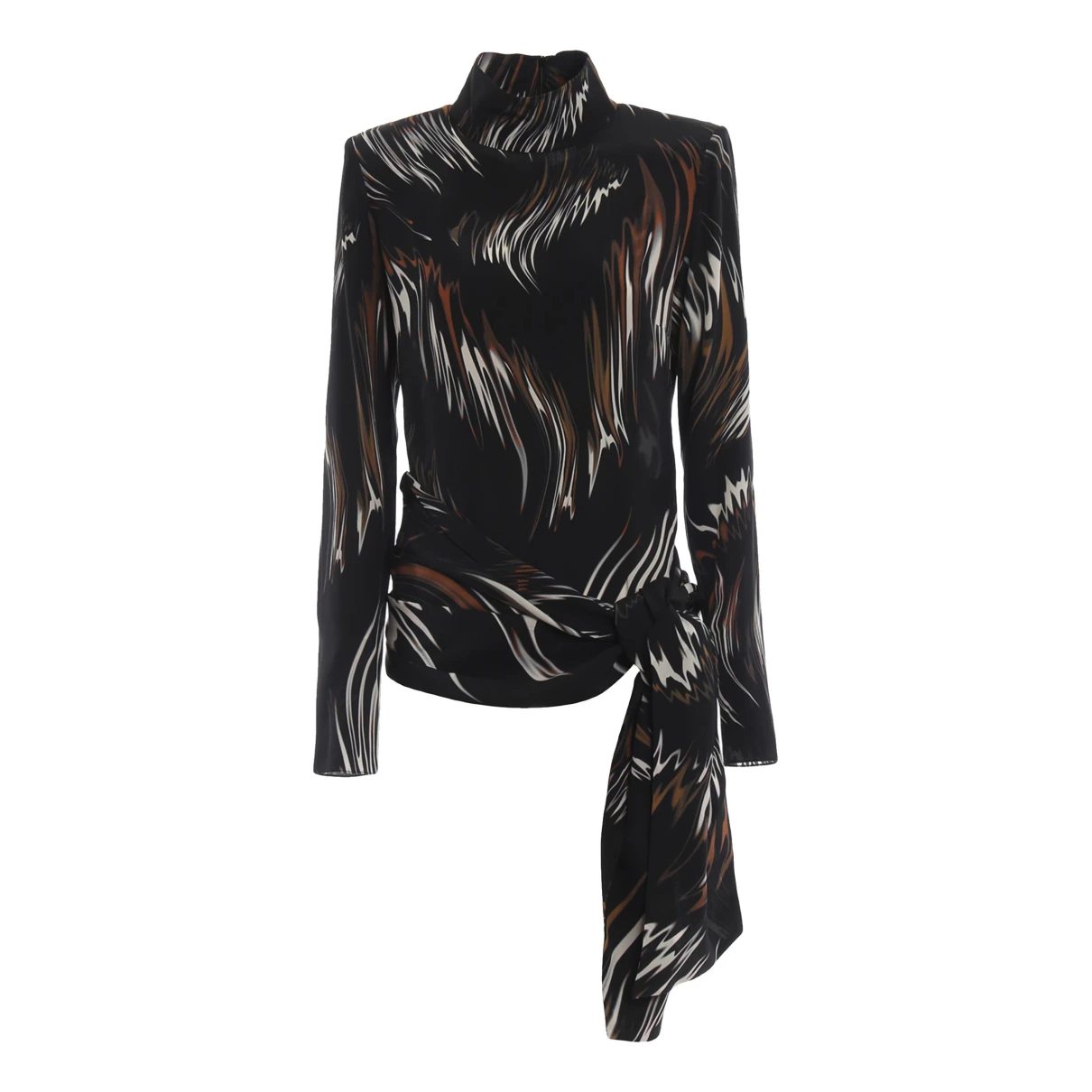 Pre-owned Givenchy Silk Blouse In Brown