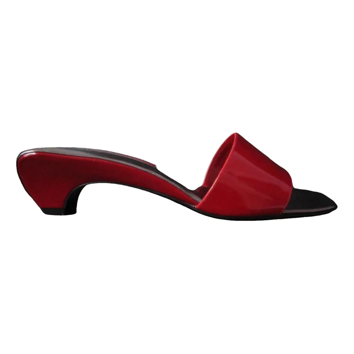 Pre-owned Sergio Rossi Leather Sandals In Red