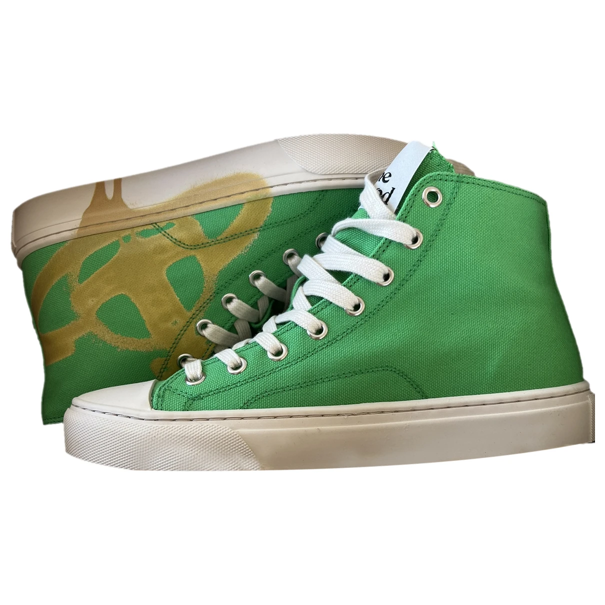 Pre-owned Vivienne Westwood Cloth Trainers In Green
