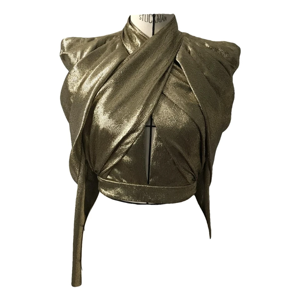 Pre-owned Balmain Blouse In Gold
