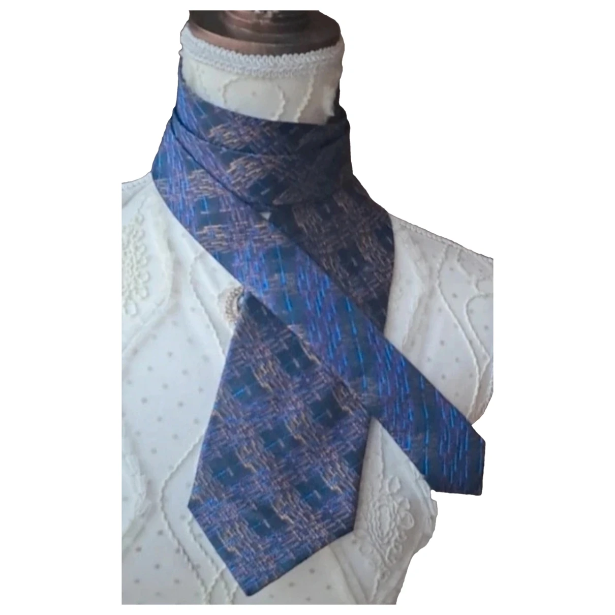 Pre-owned Kenzo Silk Tie In Blue