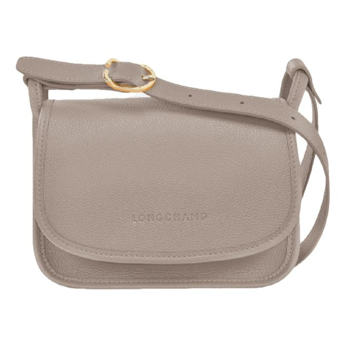 Pre-owned Longchamp Leather Crossbody Bag In Grey