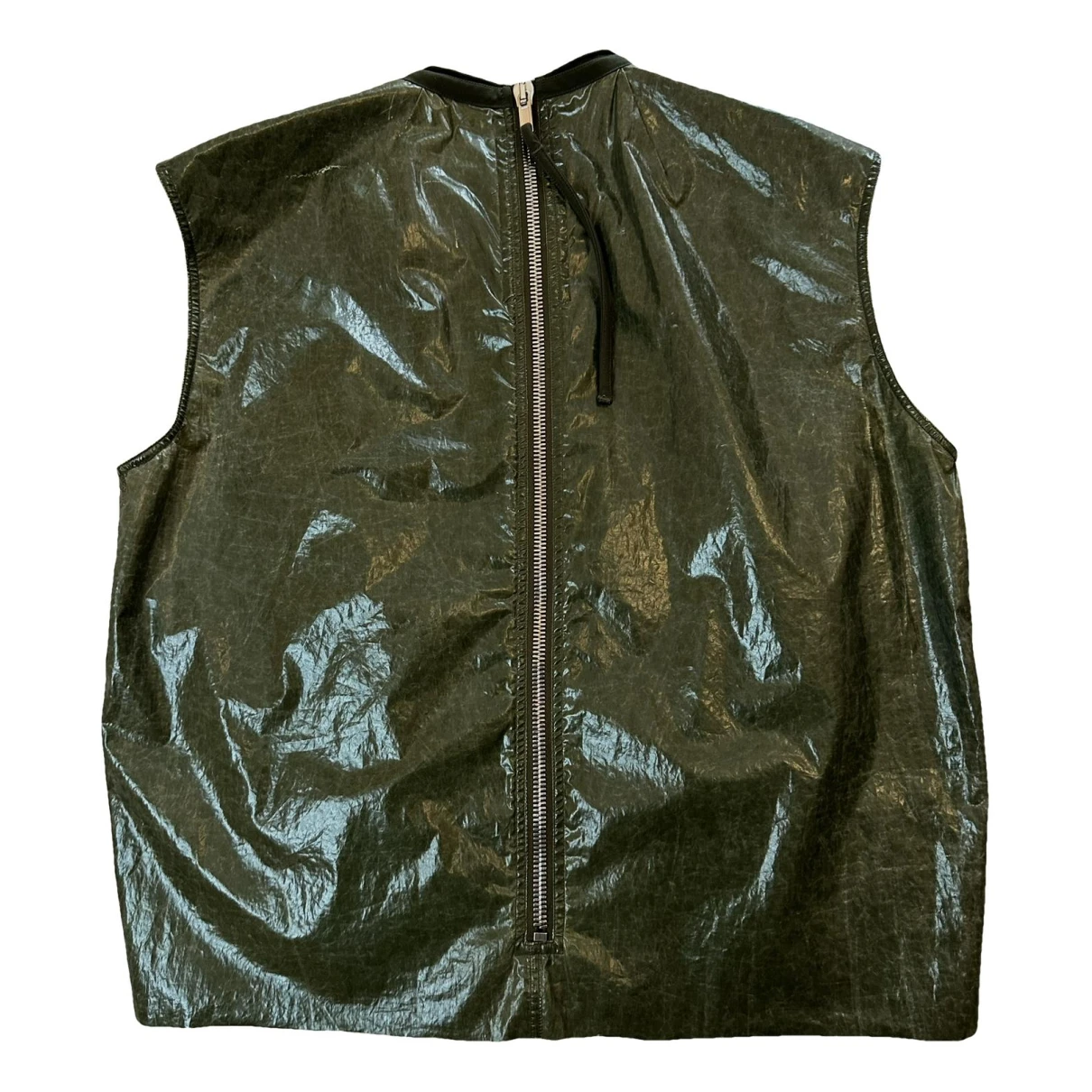 Pre-owned Rick Owens Vest In Green