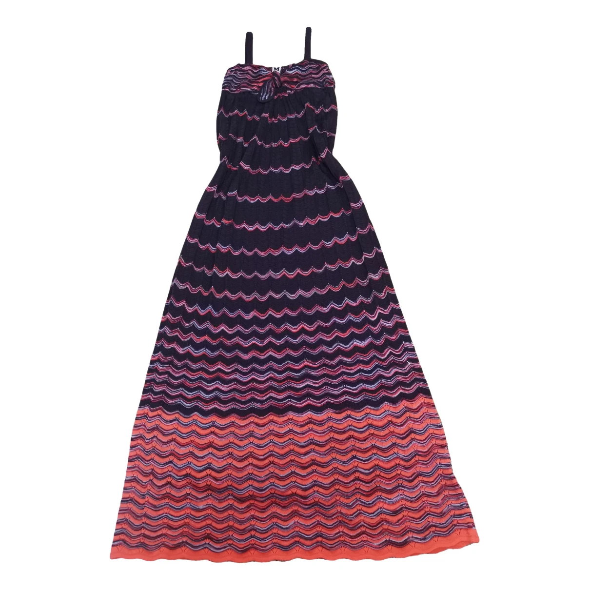 Pre-owned M Missoni Maxi Dress In Multicolour