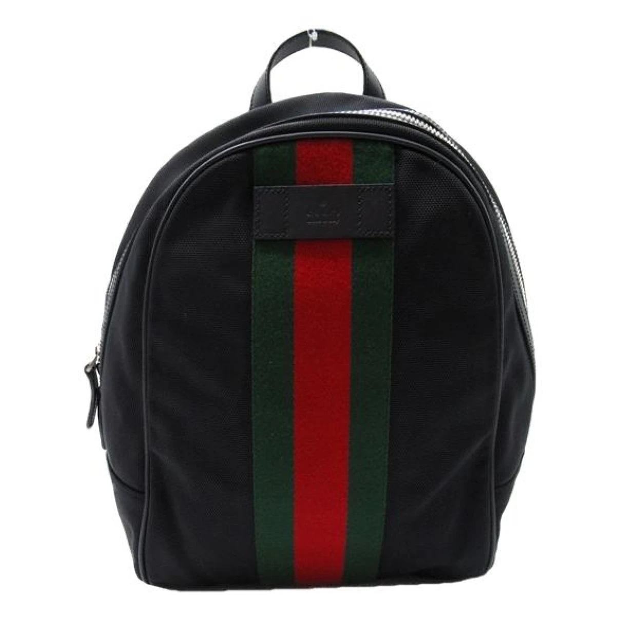 Pre-owned Gucci Ophidia Cloth Backpack In Black