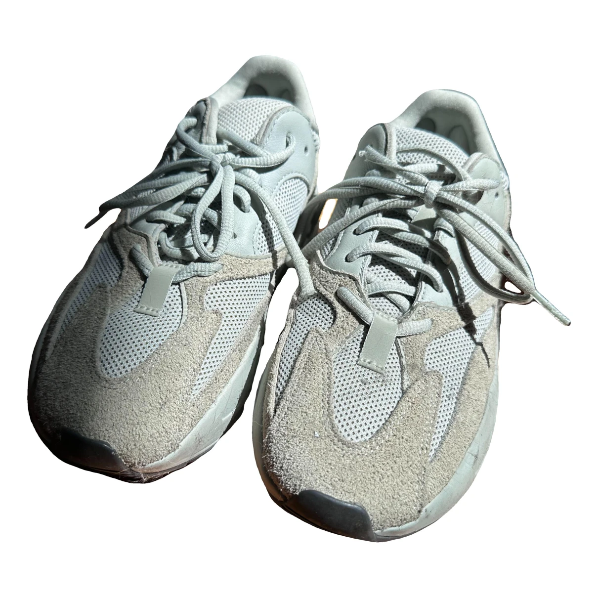 Pre-owned Yeezy X Adidas Boost 700 V1 Leather Trainers In Grey