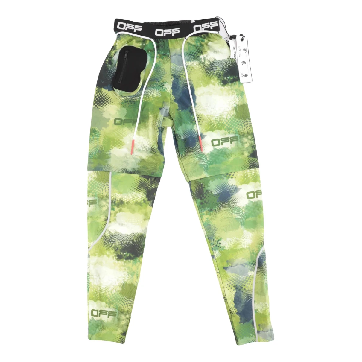 Pre-owned Off-white Trousers In Green