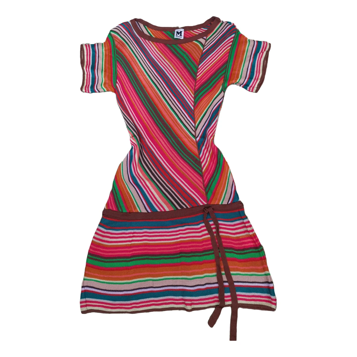 Pre-owned M Missoni Mini Dress In Multicolour