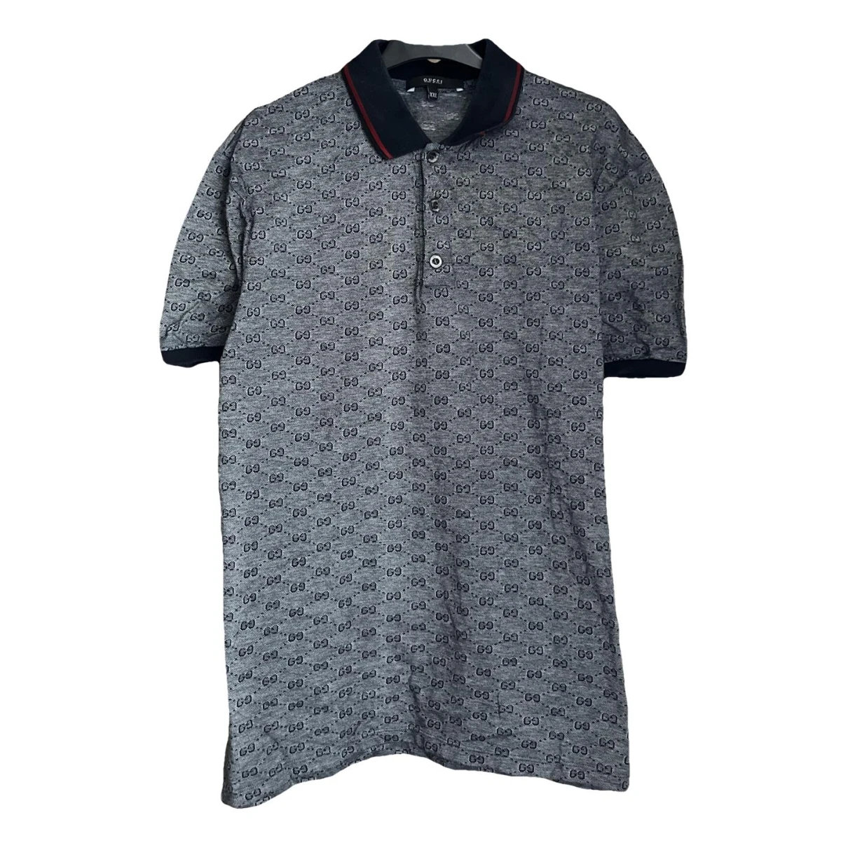 Pre-owned Gucci Polo Shirt In Grey