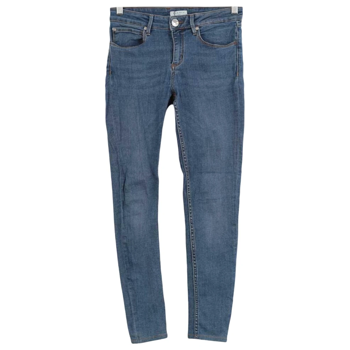 Pre-owned Sandro Slim Jeans In Blue