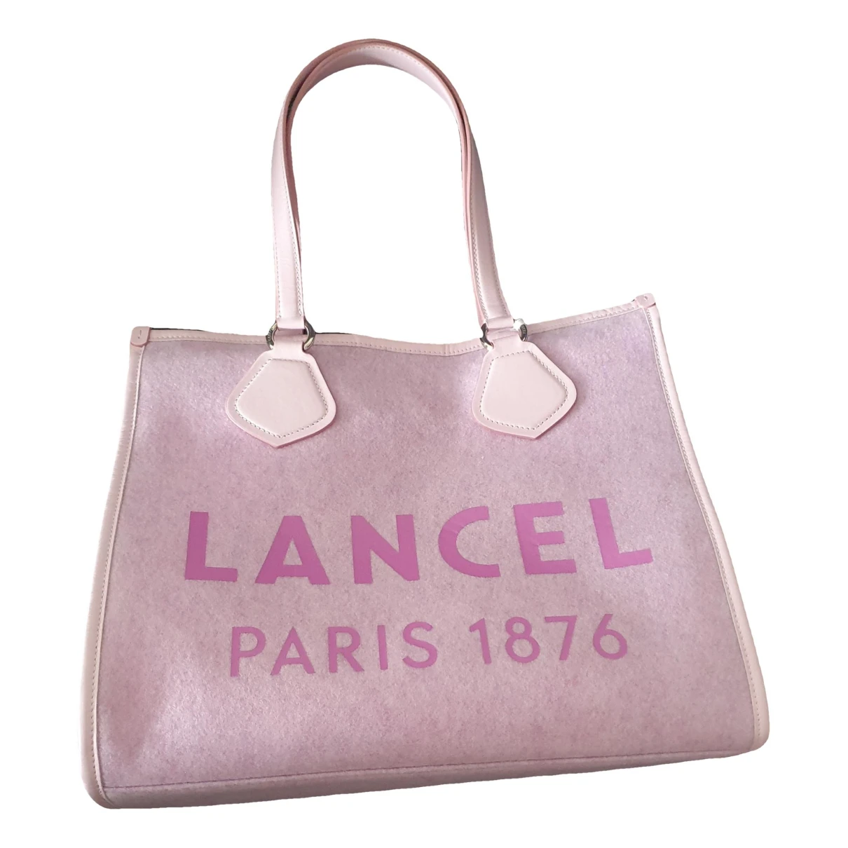 Pre-owned Lancel Tote In Pink