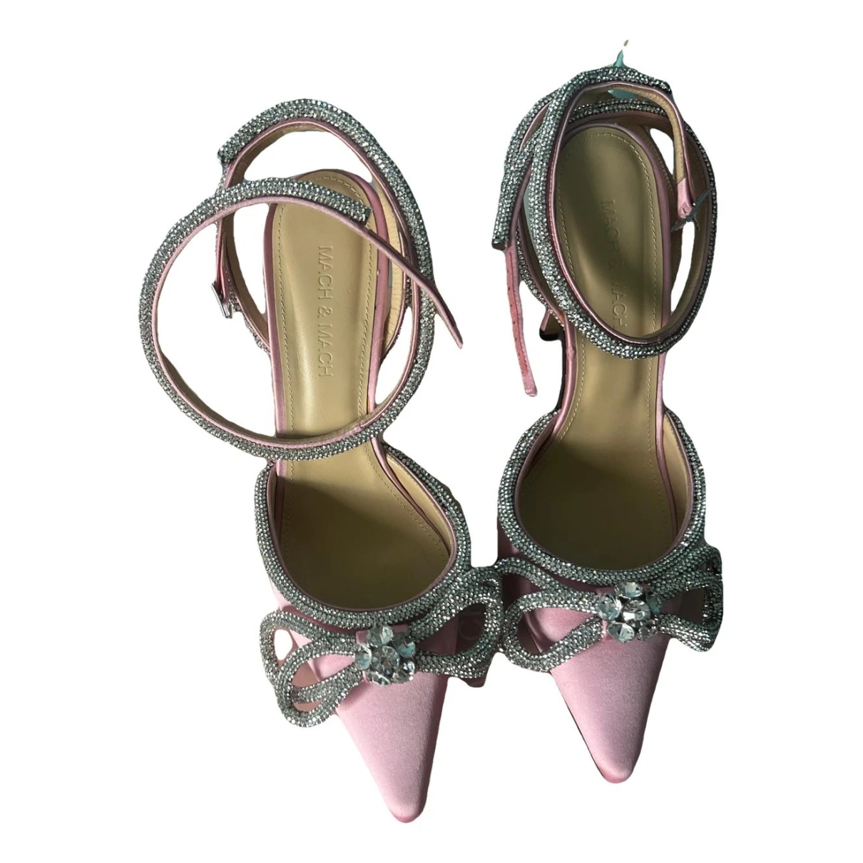 Pre-owned Mach & Mach Leather Heels In Pink