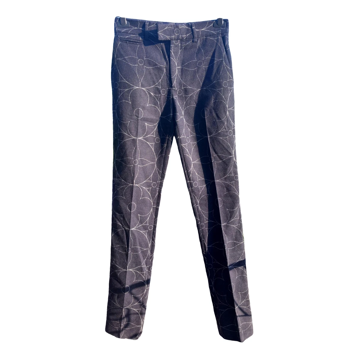 Pre-owned Louis Vuitton Wool Straight Pants In Other