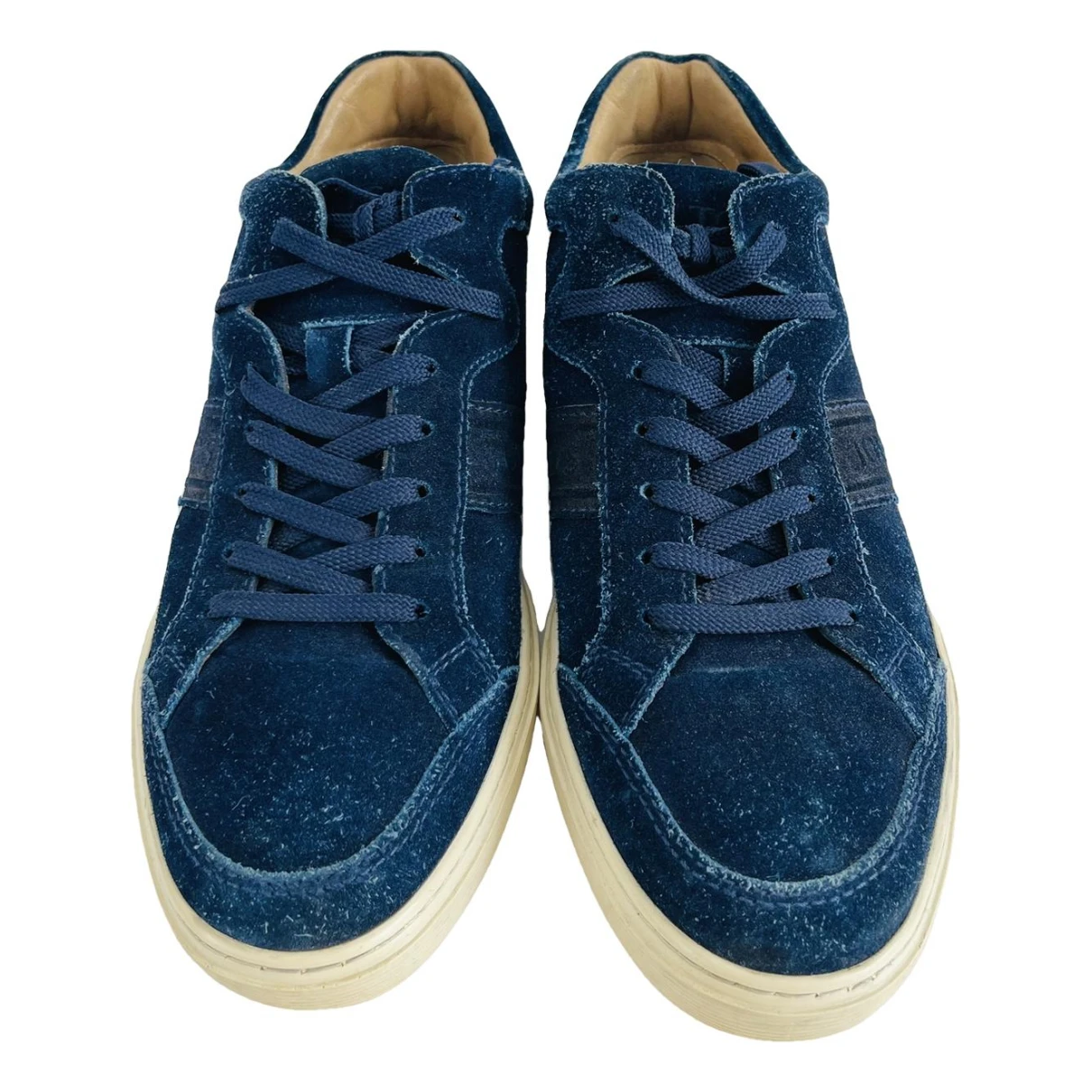 Pre-owned Tod's Low Trainers In Navy