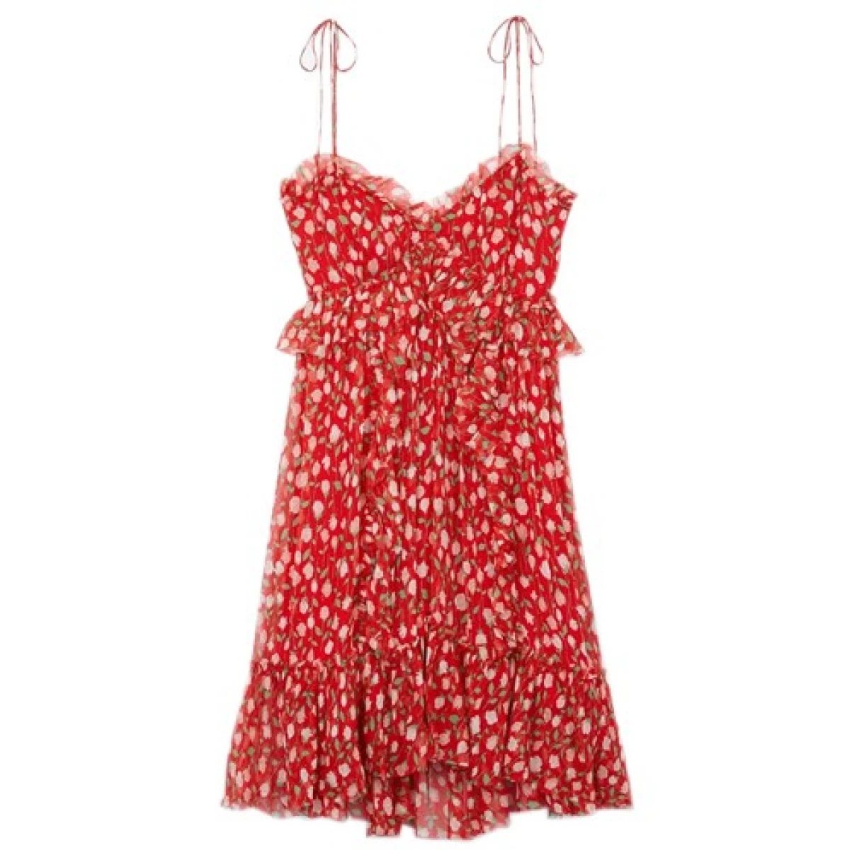 Pre-owned The Kooples Spring Summer 2019 Mini Dress In Red