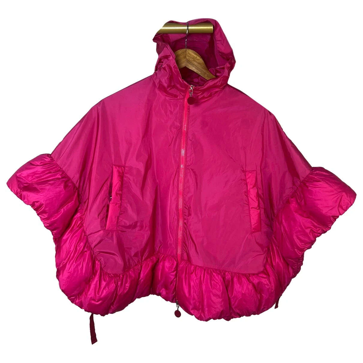 Pre-owned Moncler Poncho In Pink