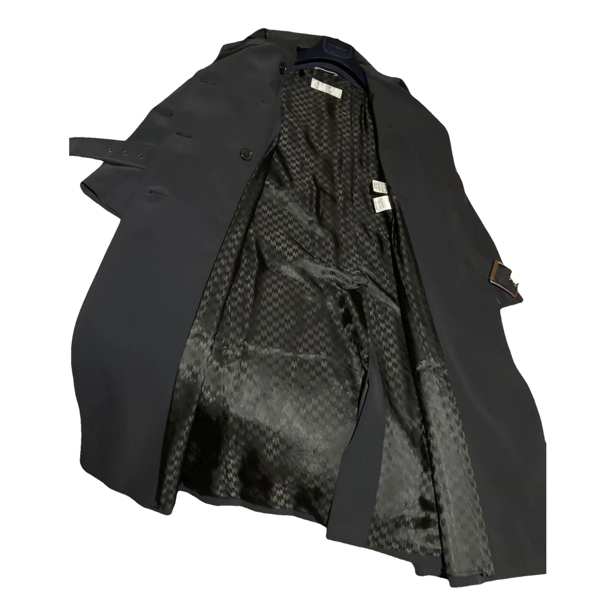 Pre-owned Max Mara Trench Coat In Black