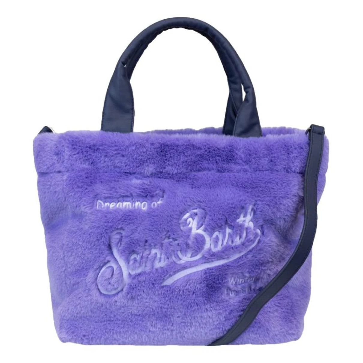 Pre-owned Mc2 Saint Barth Faux Fur Handbag In Purple