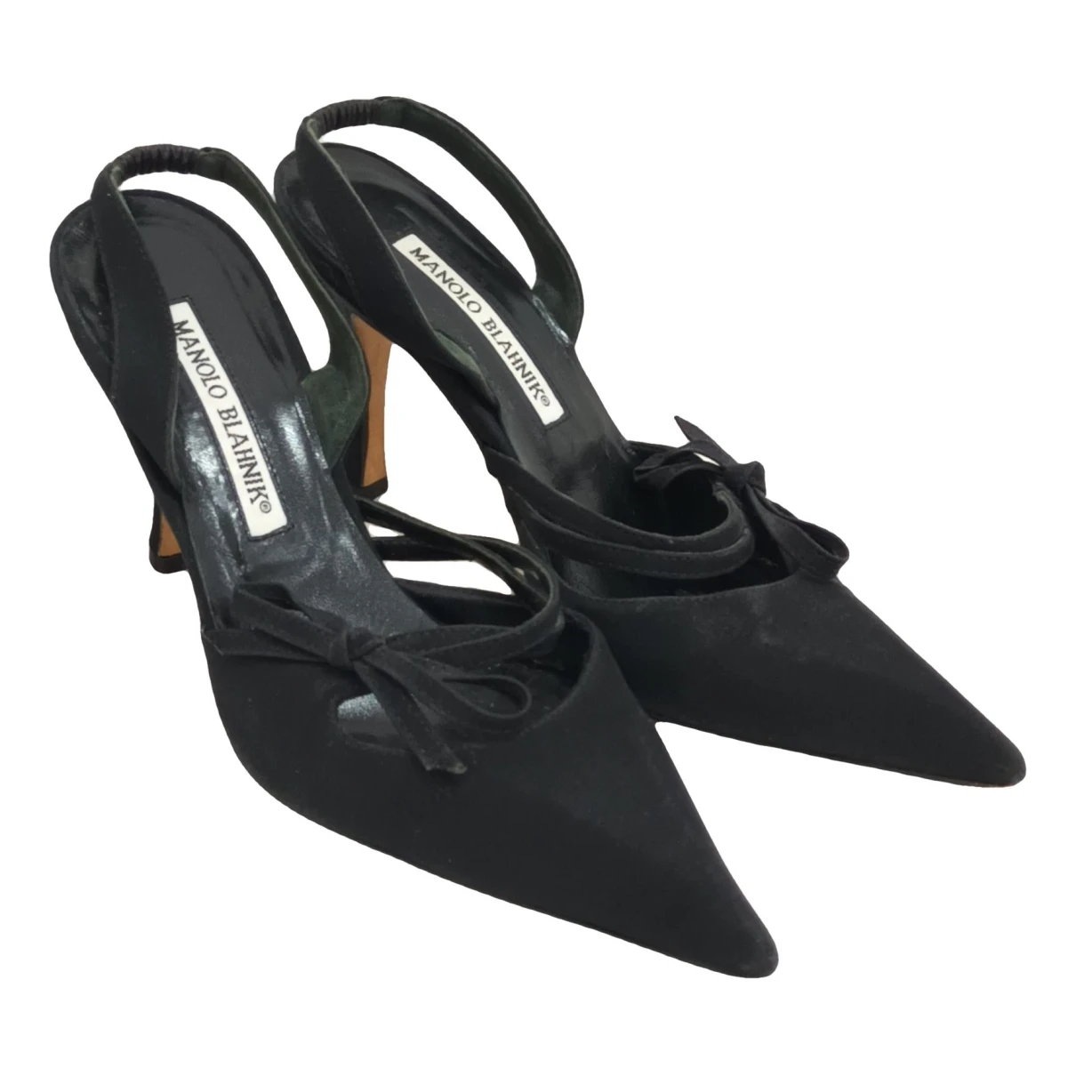 Pre-owned Manolo Blahnik Maysale Heels In Black