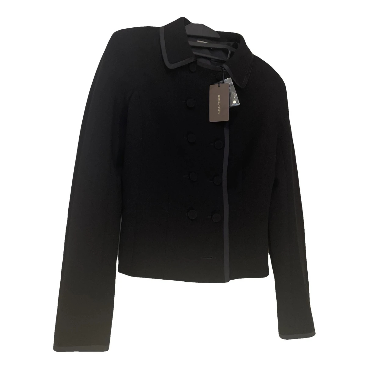 Pre-owned Bottega Veneta Silk Jacket In Black