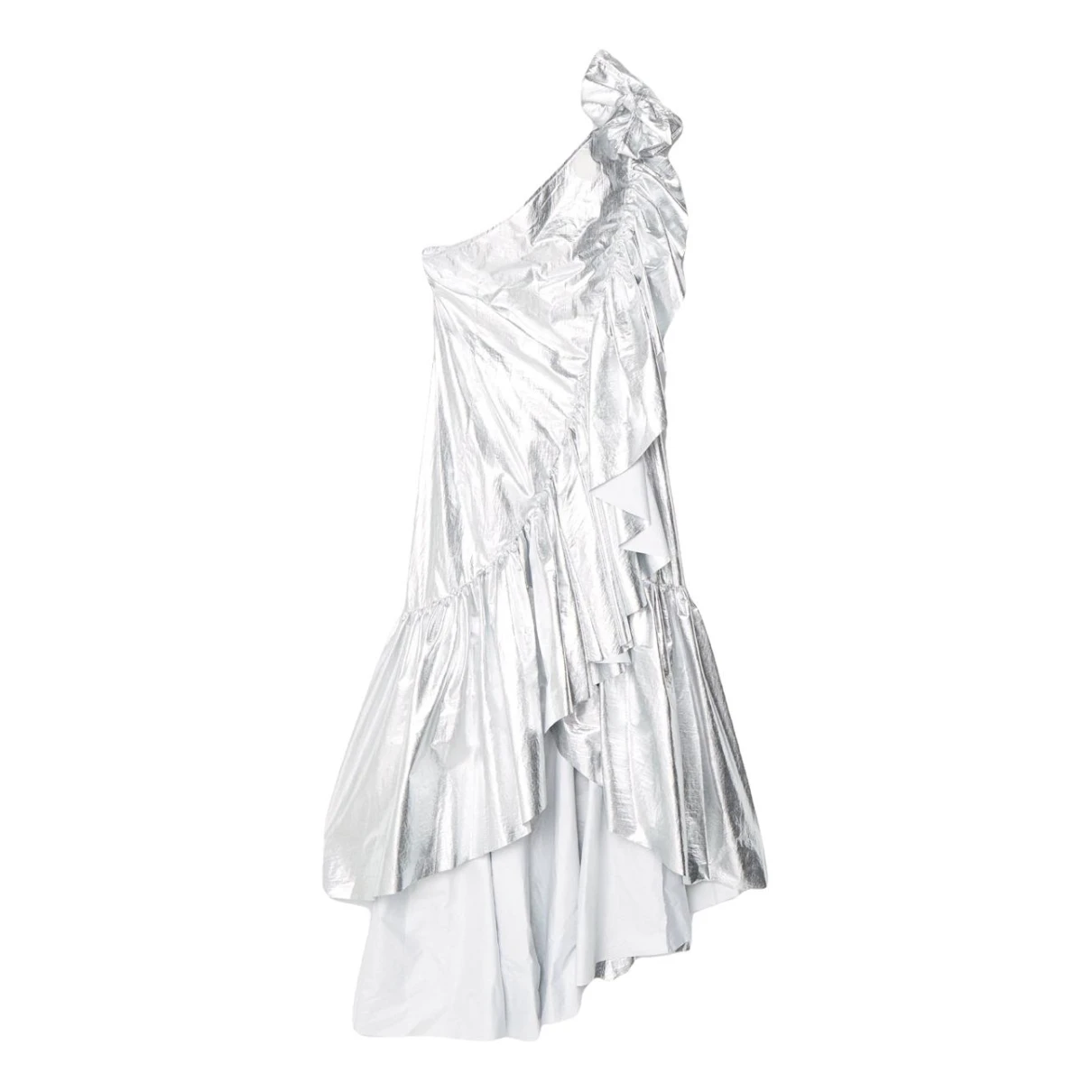 Pre-owned Mm6 Maison Margiela Mid-length Dress In Silver