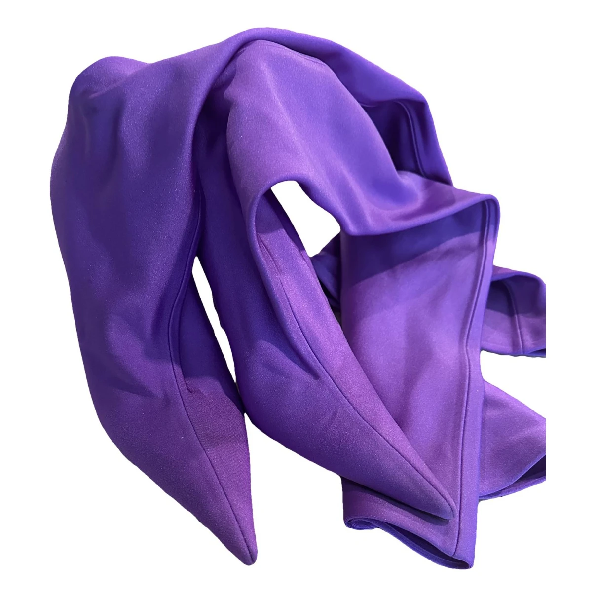 Pre-owned Balenciaga Cloth Boots In Purple
