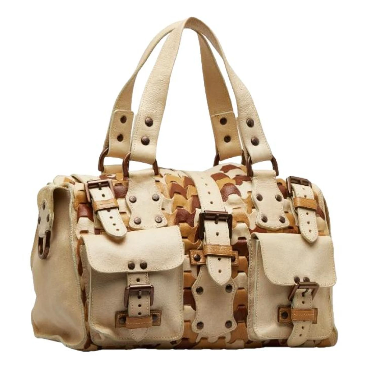 Pre-owned Mulberry Roxanne Leather Handbag In Beige