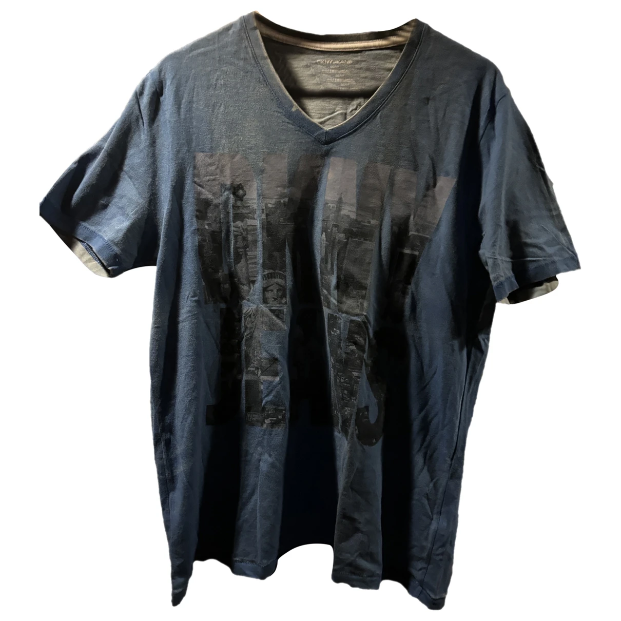 Pre-owned Dkny T-shirt In Blue