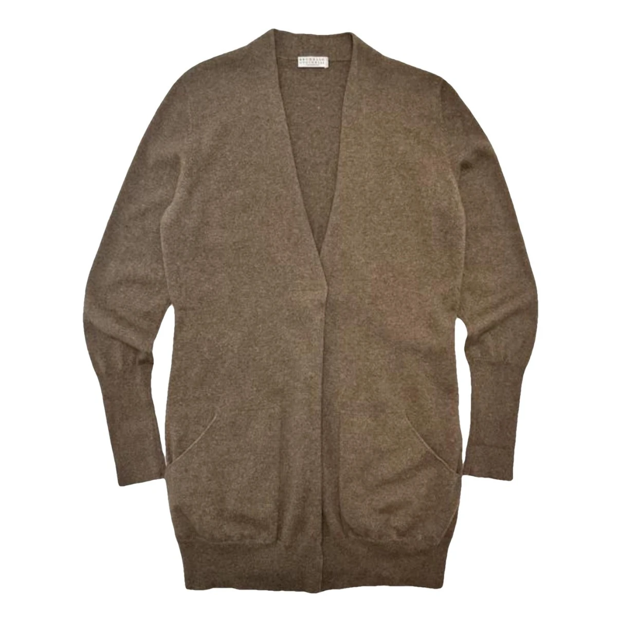 Pre-owned Brunello Cucinelli Cashmere Cardi Coat In Brown