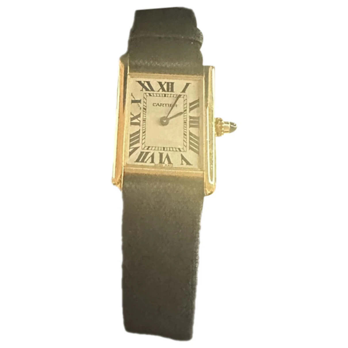 Pre-owned Cartier Yellow Gold Watch In White