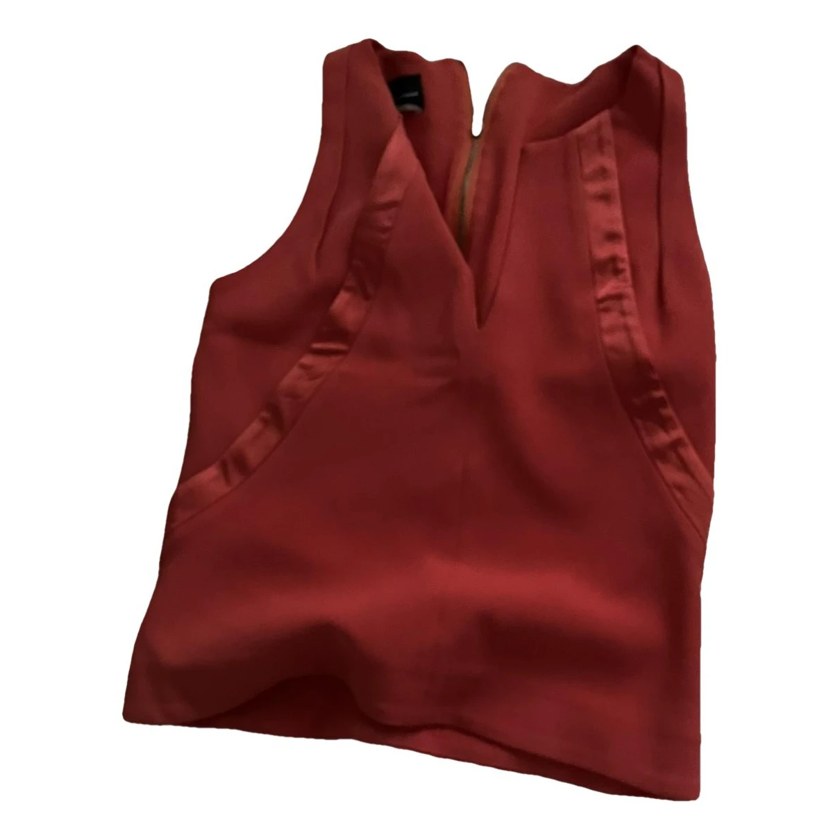 Pre-owned Atos Lombardini Blouse In Red
