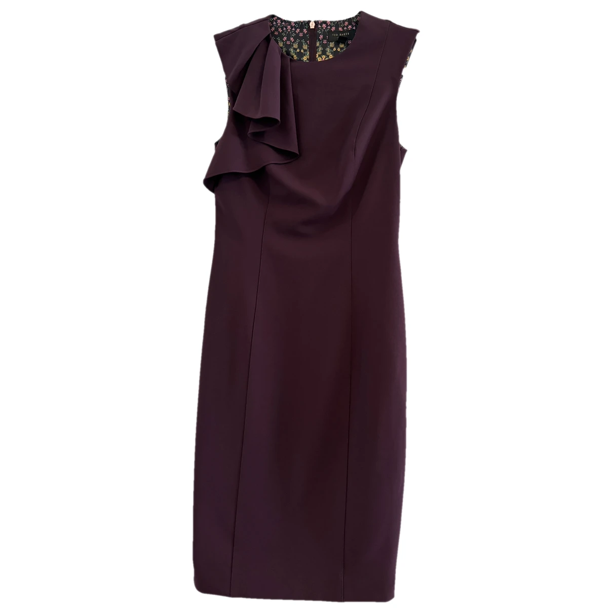 Pre-owned Ted Baker Mid-length Dress In Purple