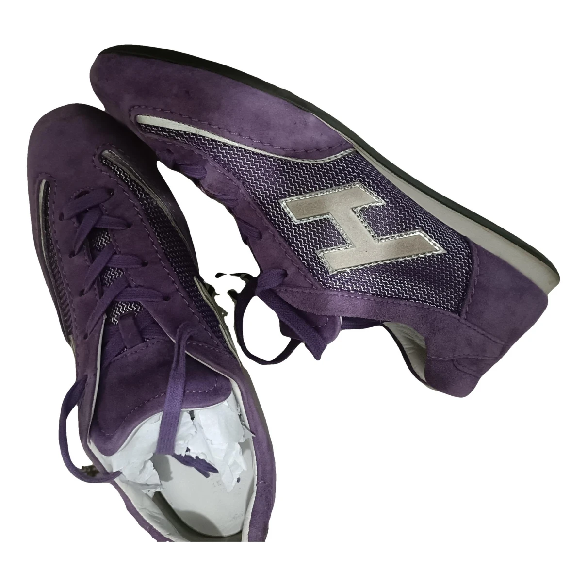 Pre-owned Hogan Trainers In Purple