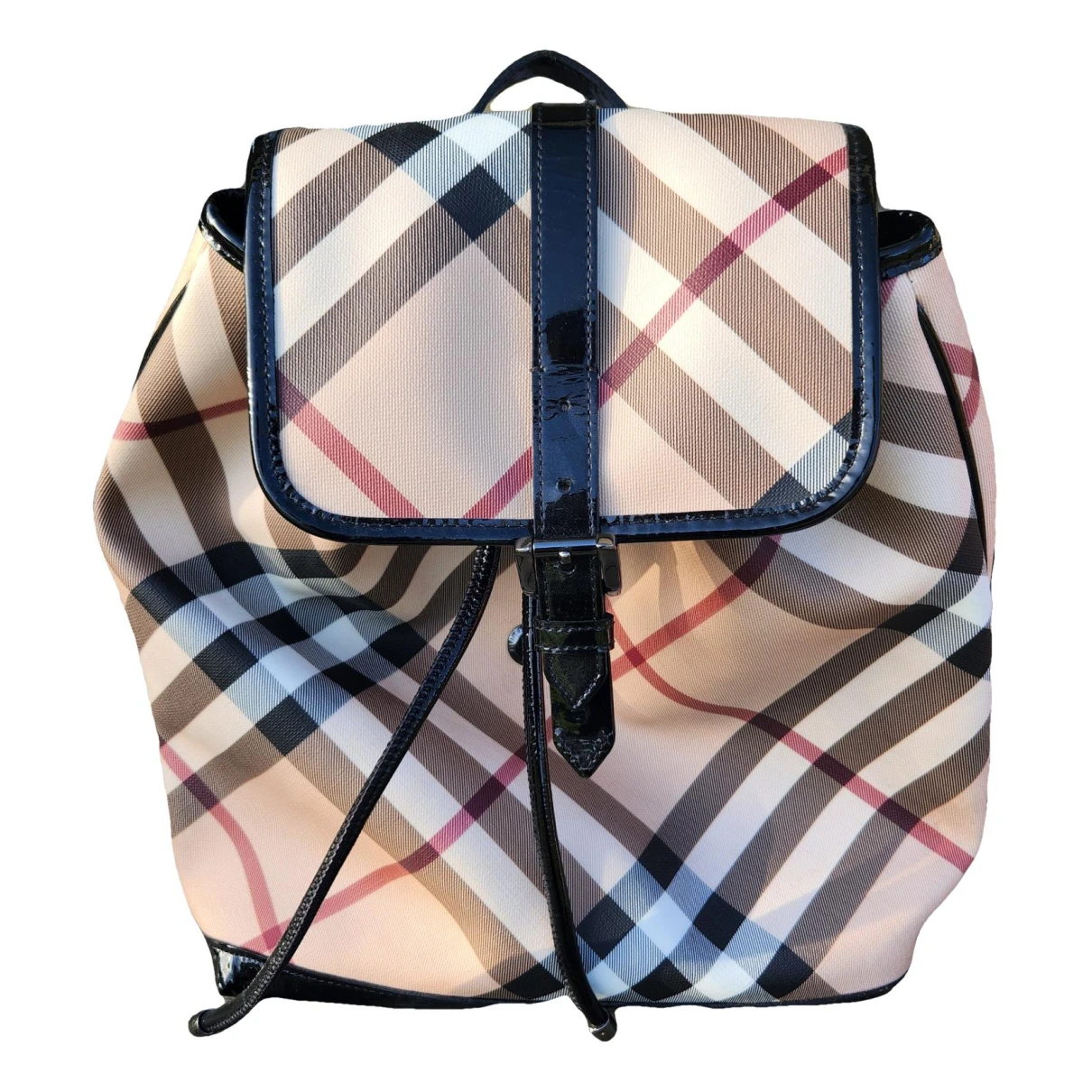Pre-owned Burberry The Rucksack Leather Backpack In Multicolour
